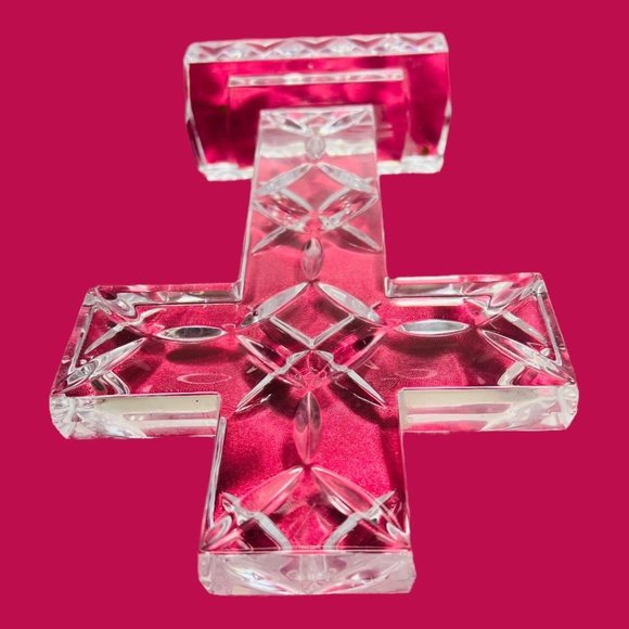 Royal Limited 24% Full Lead Crystal 10" Decorative Cross - Picture 11 of 12